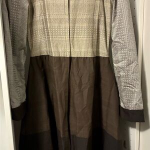 Stylish Women's Utility Jacket in Brown and Gray. Bought in Sarajevo, Bosnia